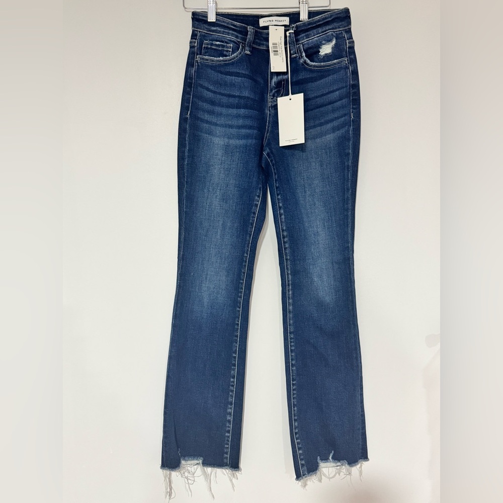 Dark Wash Bootcut Jeans – Flattering & Flared! - Picture 7 of 8
